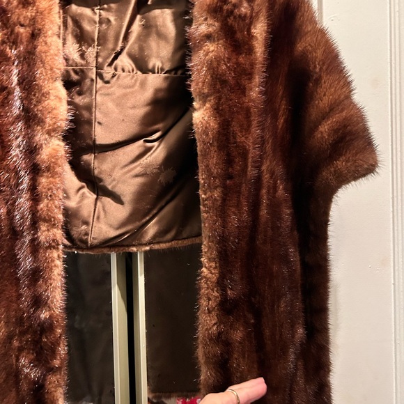 Burdines Mink Fur Stole Wrap - Picture 9 of 11